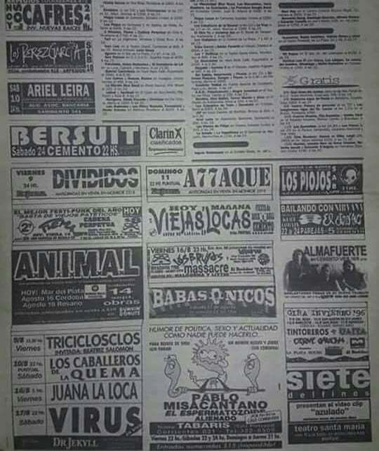 Un sábado cualquiera en agosto de 1996 #CulturaRock