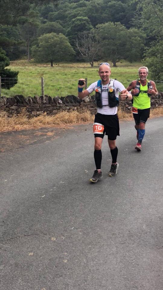 RunSandymoor's tweet photo. Well done to the two #RunSandymoor nut jobs @MrToot and Daz Wilson who today demolished the @aahevents Snowdonia Trail Marathon #STM18. #Trail #Snowdonia #Running https://t.co/M5iCpwHEPQ