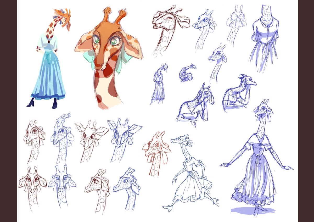 NimsgernAnglard's tweet photo. Voici mes recherches basées sur une illustration de Jean-Jacques Grandville, (première image)
#Gisèle, mon premier personnage #3D créé/animé/etc de A à Z :D

#3Dshort #3Danimation #courtMetrage https://t.co/ZucASv8Ca1