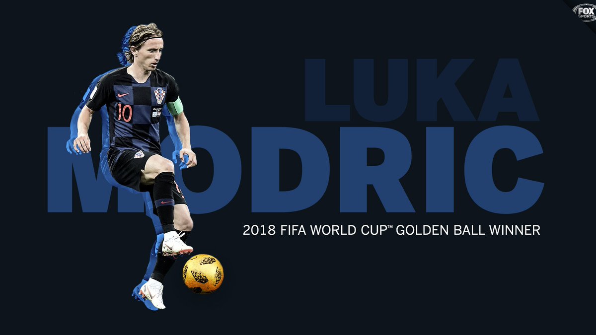 What a tournament it was for Luka Modric!

The Croatian midfielder wins the 2018 FIFA World Cup Golden Ball. 🇭🇷