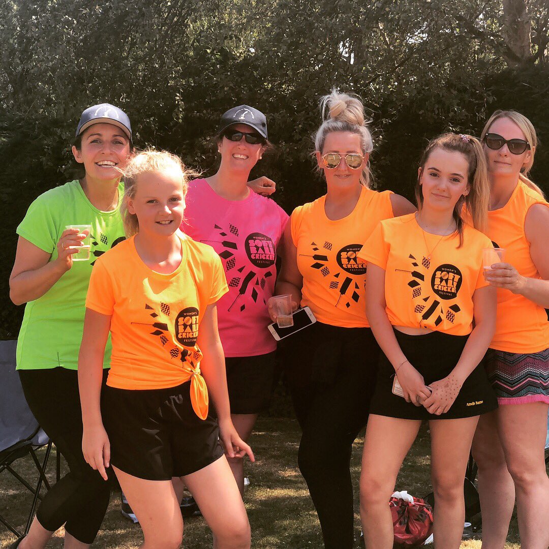 JoAllchurch's tweet photo. Women’s soft ball festival representing @TheShrimpsCC - such a good day - loved seeing my two girls playing together 🏏☀️#softballcricketsummer #expect #ThisGirlCan #showup https://t.co/chP1Q89HKw