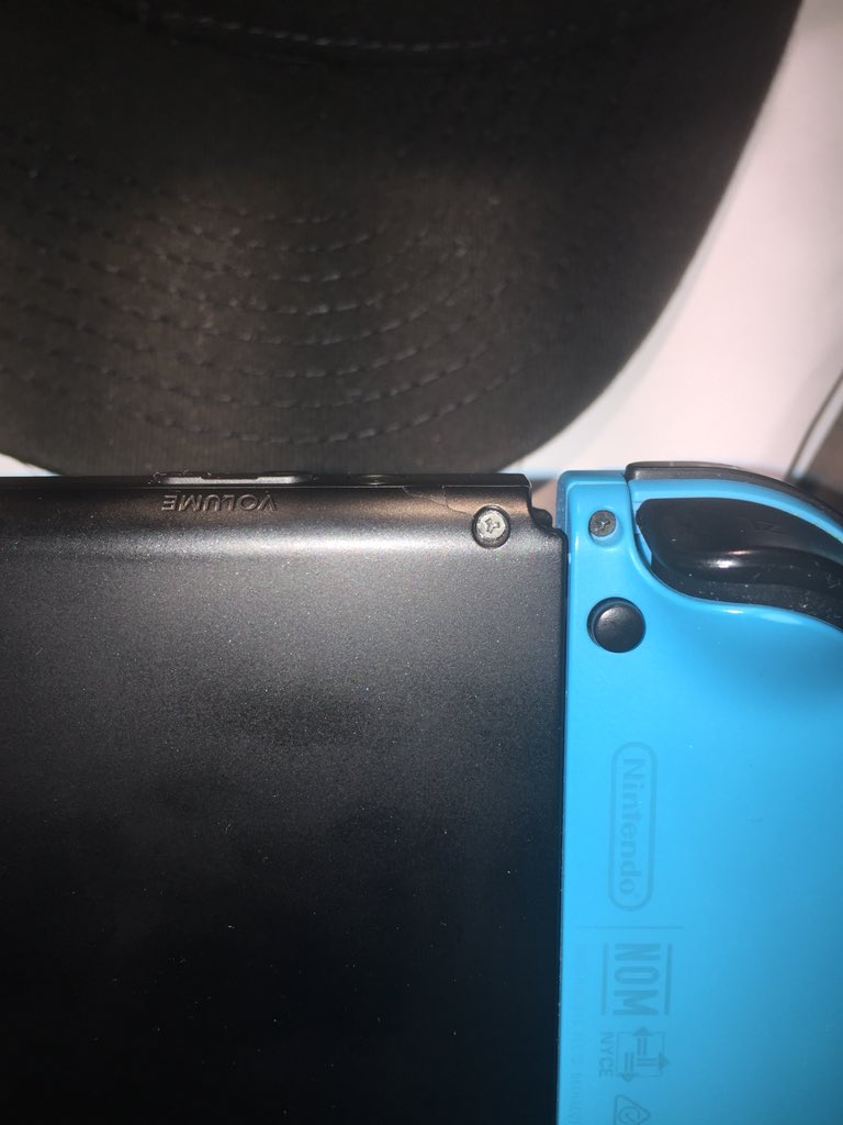 GrezFox's tweet photo. @alvin_earthworm You know what I was thinking the same thing. My switch? No way, those idiots are probly lying about how they handle their consoles. Well howdydo karma is a bitch. Nobody is claiming it’s the standard that all switch are falling apart, but it’s def happening to some. https://t.co/ZSEDt4A12F