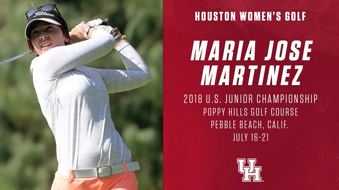Wishing GOOD LUCK to incoming freshman Maria Jose Martinez <a href="/majo1801/">MajoMtz</a> as she prepares for MONDAY's First Round at #USGirlsJunior Championship

Tees off at 10:28 am CDT off No 10 <a href="/poppyhillsgc/">Poppy Hills GC</a>

#GoMariaJose #GoCoogs
