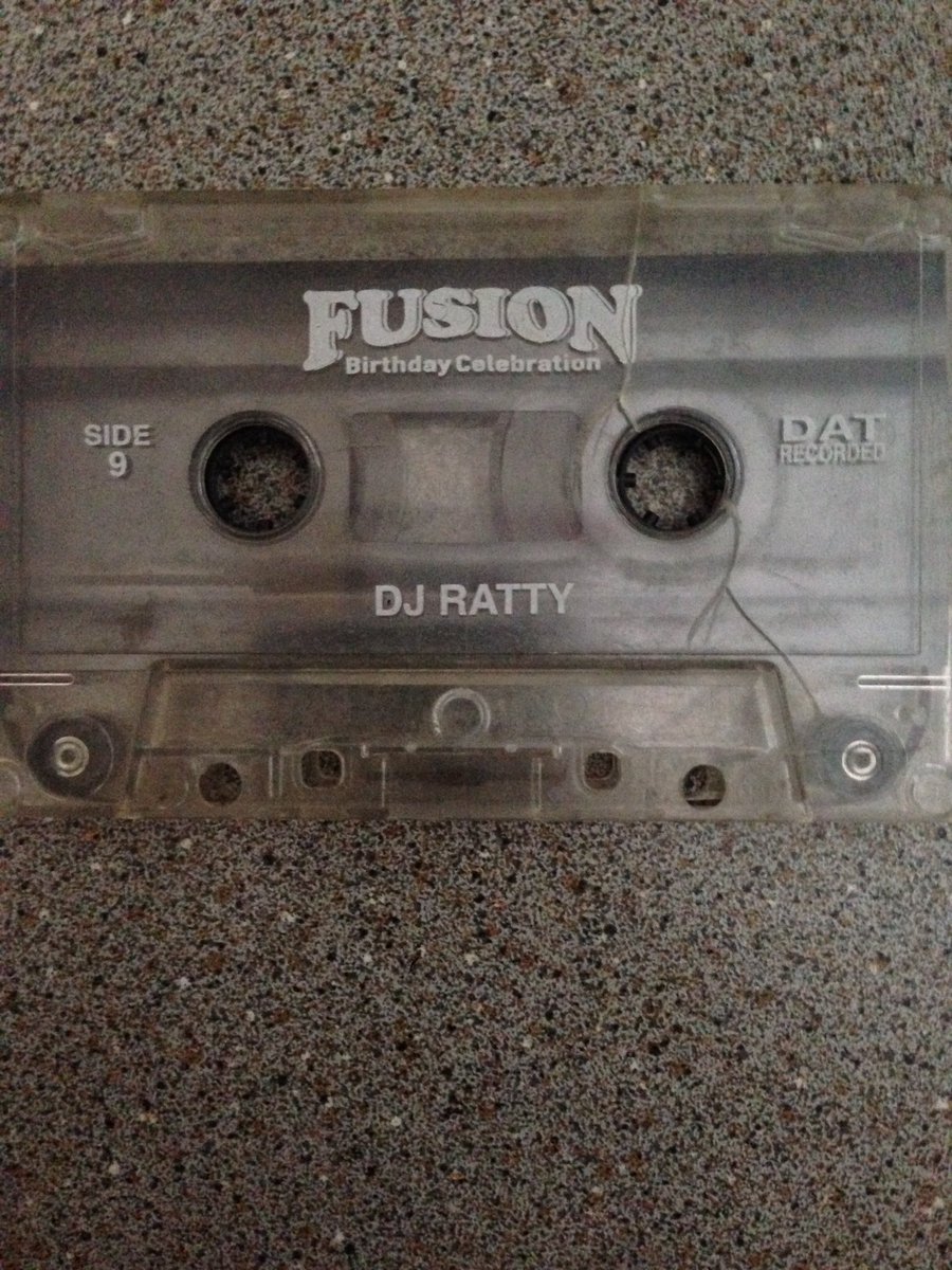 This tape is 24 years old, and still has to be be my favourite jungle set, @FusionHectic thanks for some wicked nights and fantastic memories #OldSkool