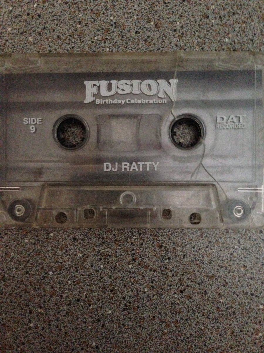 Sayitazitis's tweet photo. This tape is 24 years old, and still has to be be my favourite jungle set, @FusionHectic thanks for some wicked nights and fantastic memories #OldSkool https://t.co/w9nHME9q6l