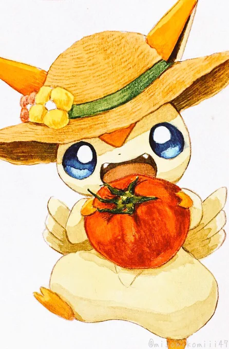 暑中見舞いっぽいティ二ちゃん☀️ 