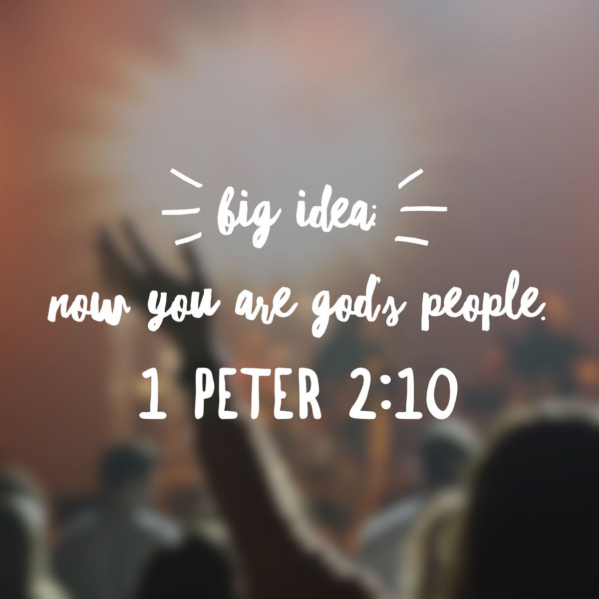 tri_church's tweet photo. BIG IDEA: Now you are God’s People. - 1 Peter 2:10 #bigidea #godisgood #destinationchurch #sunday #chicagochurch #firstletterofpeter #churchfoundations https://t.co/Emzpp7oIUo