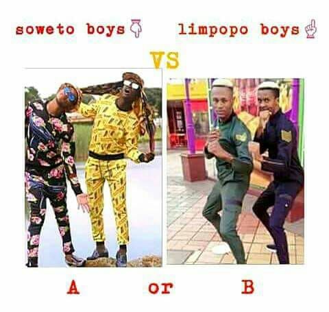 tshwanebee's tweet photo. I'm going with (A) soweto boys https://t.co/6udo6CHNQn