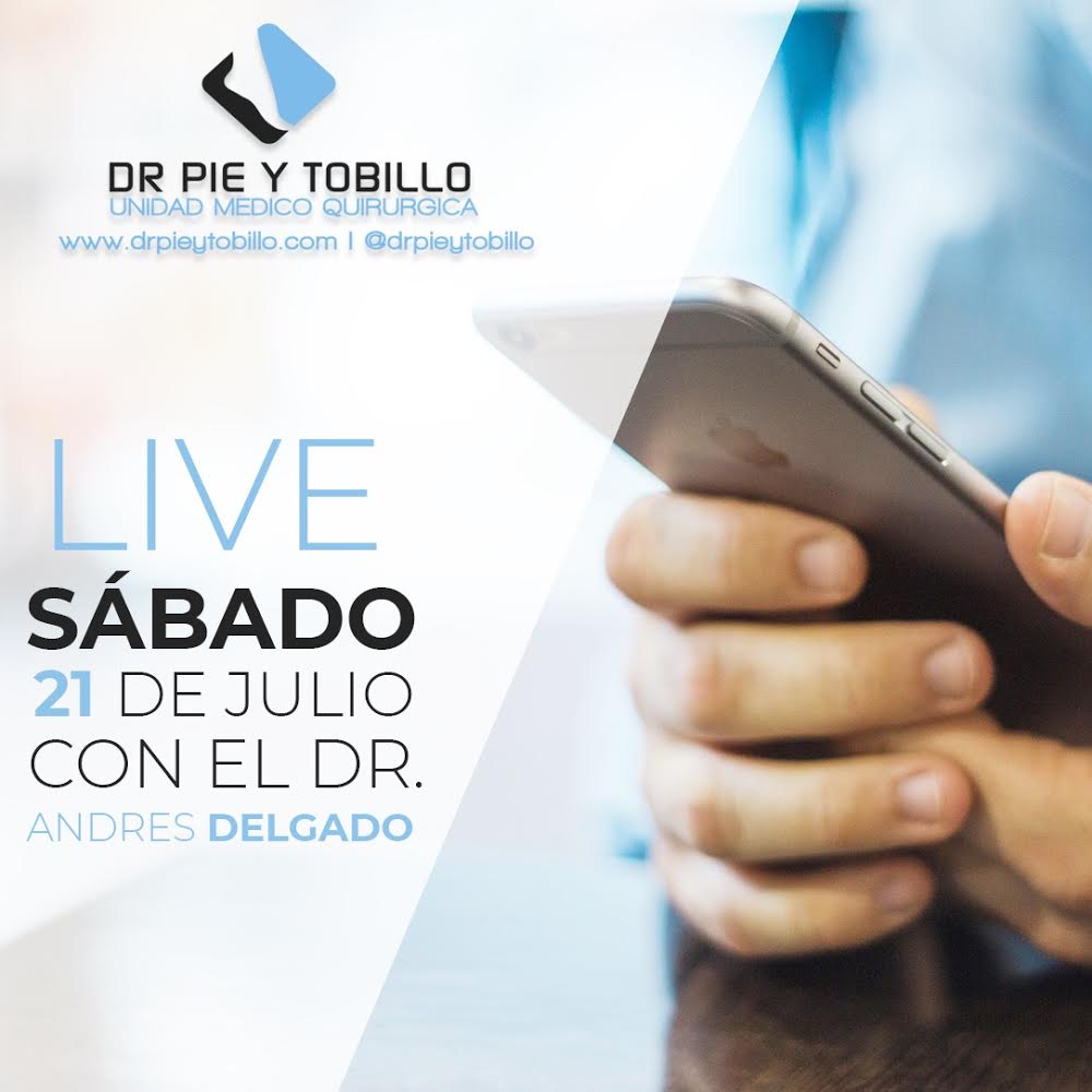 #TransmisiónEnVivo || Sábado, 21 de julio de #Live con el Dr. Andrés Delgado.

Estará respondiendo cada una de sus interrogantes.
¡No se lo pueden perder!
••• 
#FelizDomingo #drpieytobillo #traumatology #cirugiaambulatoria #cuerpohumano #partesdelcuerpo #consultamedica