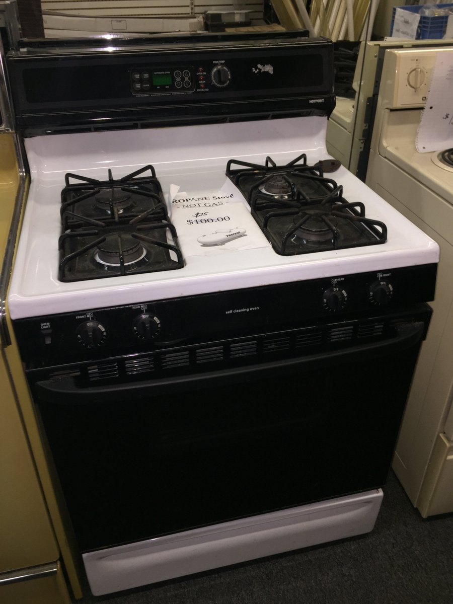 ( SALE )
 Hotpoint Propane stove 
 Model # RGB745BEA7WH
 * $75