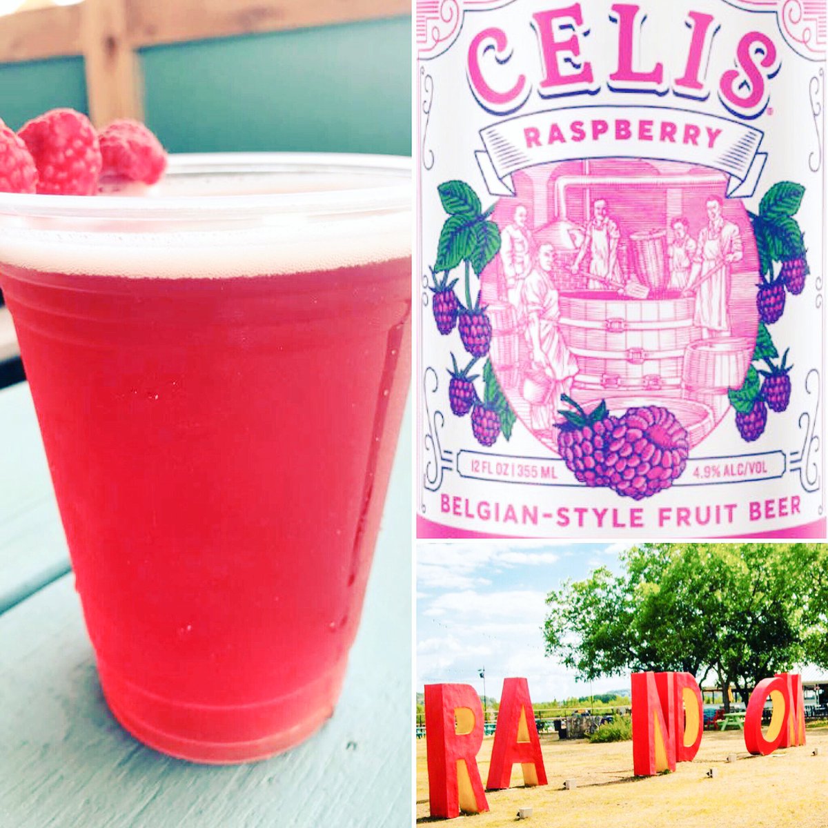 RandomBeerGardn's tweet photo. It’s Back!! @CelisBeers #Rasberry #Witbier So Good for A #SundayFunDay 👍 #Texas #RandomTexas #Craftbeer #Boerne #SanAntonio #Boerne #summerFun #Friends https://t.co/mDLFh5OFGQ
