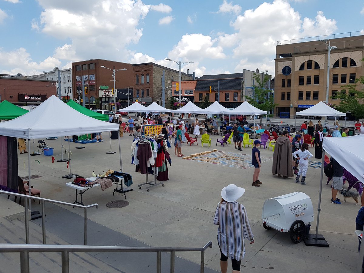 <a href="/OSWaterloo/">Open Streets UpTown</a> you know how to show uptown a good time! #openstreetswaterloo #adayofcosplay #familyfun #imetR2D2