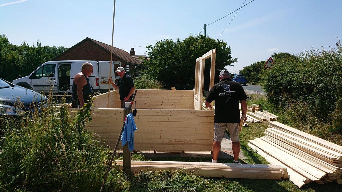 Assembly has started in earnest for the info hub situated outside the Obs. Throughout the summer and the autumn, it will be manned by Obs staff and volunteers - providing the perfect place to get info on recent sightings, renew your Friends of Spurn membership, &amp; have a chat!