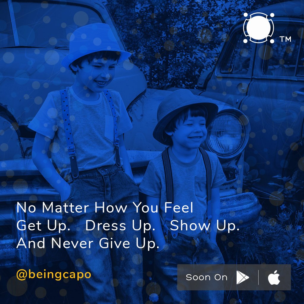 beingcapo's tweet photo. No Matter How You Feel...
#GetUp. #DressUp. #ShowUp. And #NeverGiveUp
#power #confidence #encouragement #empower #students #leaders #bcapo #beingcapo #presence #parents #smartness #friendship #bonding https://t.co/0kCKYiiCES
