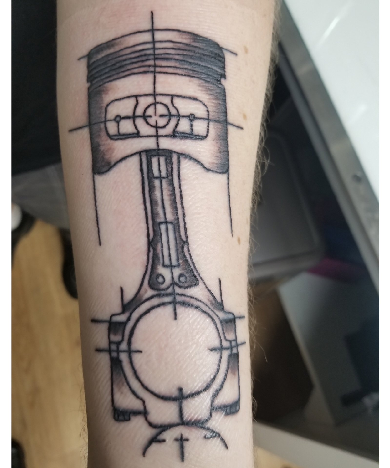 Om Shankar Tattoo Studio on Twitter Piston tattoo on forearms tattoo at  omshankartattoo Studio best tattFor more info  visithttpstcoXgWDHjpuxe httpstcoHoDBoeh3cg  Twitter