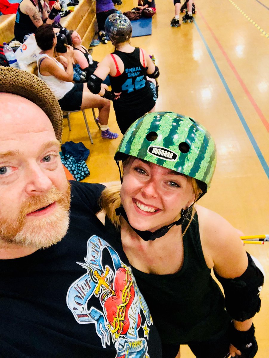 Who loves a boot camp? BCR do! Lots of learning in jammer and offence drills by Hanna P from <a href="/Crimecityroller/">Crime City Rollers</a> to take back to training. Thanks to @AuldReekieRG  for organising!
#wearebcr #rollerderby #rollerderbyskills #practicemakesperfect