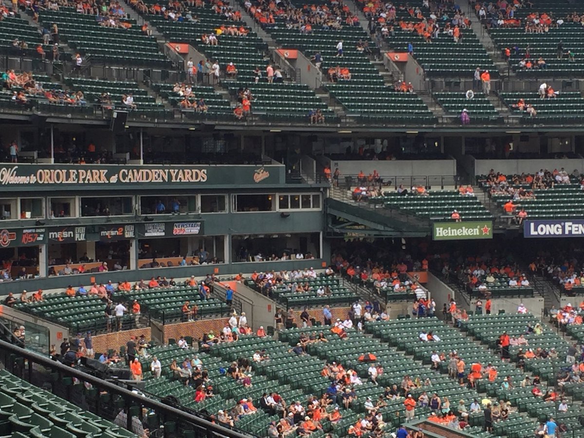 perkinl's tweet photo. A little baseball @CamdenYards today .. go Orioles.. a little rain delay too https://t.co/7C4y5ICW5m