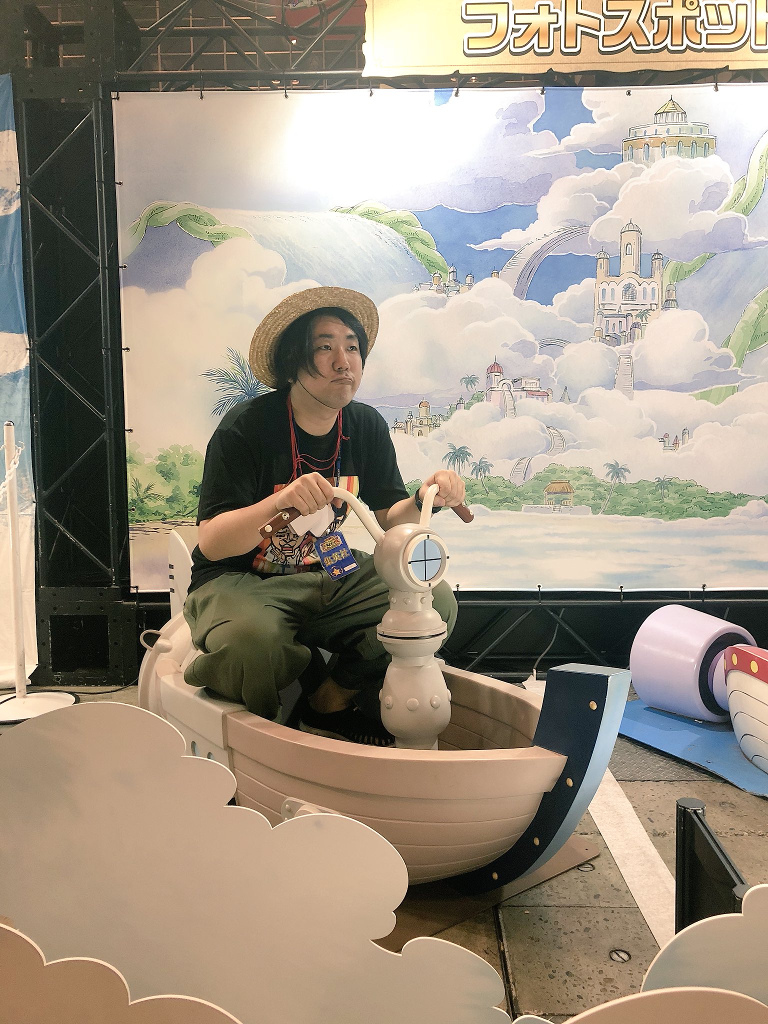 One Piece スタッフ 公式 Official 東映アニメーションブースでは 夏スペのエピソードオブ空島フォトスポットが 上がるぜ T Co B4vigdfo9x Twitter