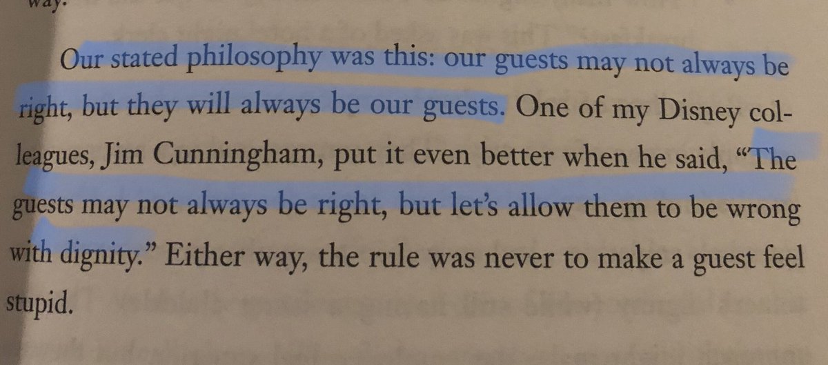 AHardmanWV's tweet photo. Replace “guests” with “students”. If your students don’t ask questions & aren’t willing to take risks, you’re doing it wrong! @DennisSnow #lessonsfromthemouse #teachablemoment #dignity #respect https://t.co/AIWeF48C3T