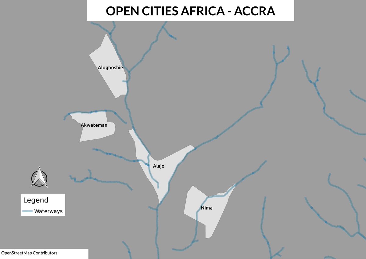 OSMGhana's tweet photo. @OpenCitiesProj #OpenCitiesAccra will support the GARID communities; #Alogboshie, #Alajo, #Nima and #Akweteman with remote mapping into @openstreetmap. Alogboshe will be focused on with field mapping. #OpenData #Accra https://t.co/cYJA4aRQTn