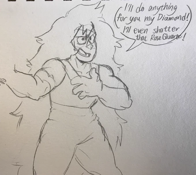 #stevenuniverse some Jasper drawings 