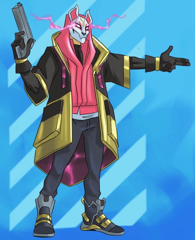 Pretty cool drift skin sketch! 👍#fortniteskins #FortniteSeason5 #BattlePass