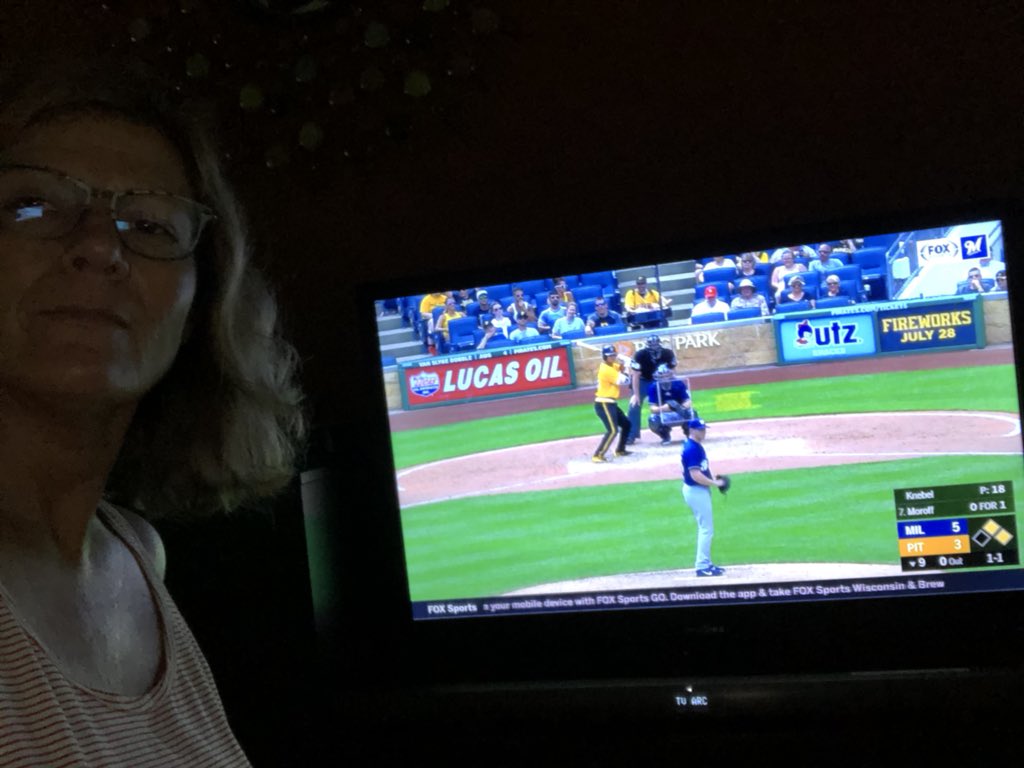MrsAbitz's tweet photo. Watching baseball #SummerSelfieBingo #SennettShines https://t.co/o1CsHATPpC