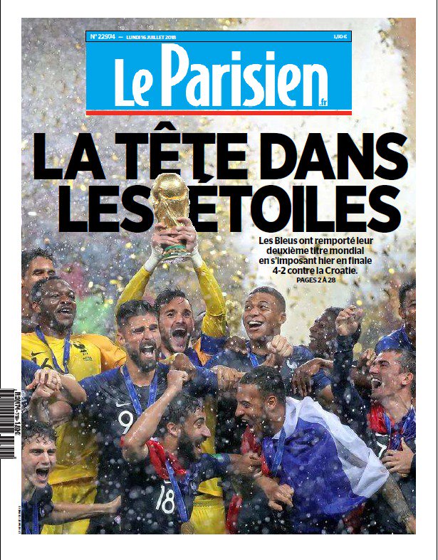 A Day Of Glory How The French Press Covered World Cup Victory