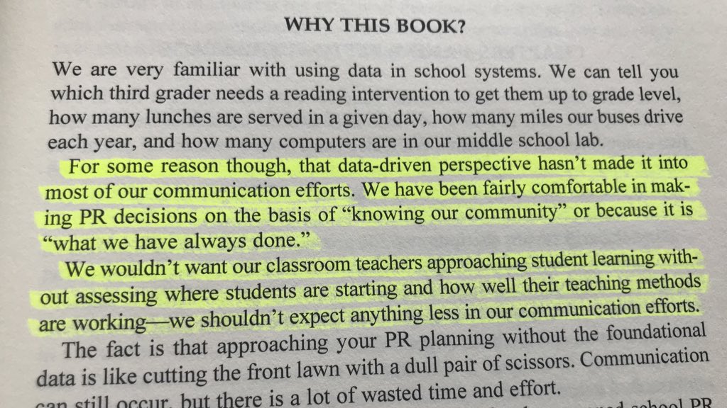 tbeasleyjr's tweet photo. This right here! If data holds our teachers accountable, we should rise to the same standard. Loving the book @TrinetteMarquis. #engagingdata #NSPRA2018 https://t.co/IHzcwRBIRB