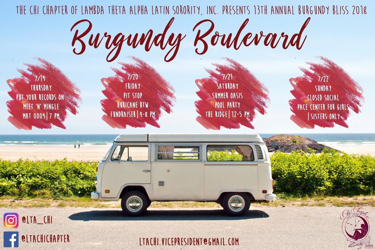 Make sure you attend #BurgundyBliss2018 next week! We will see you all there 😎