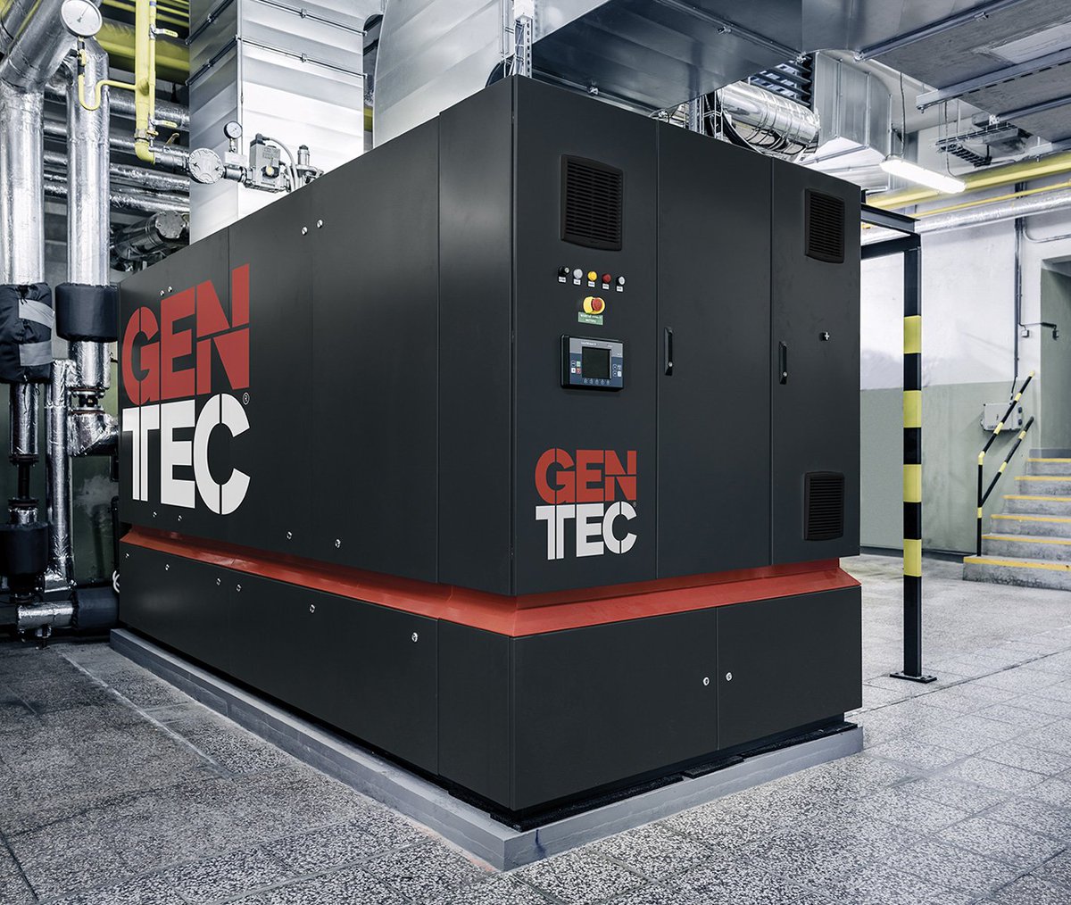 Kogenerační jednotka KE - MNG 240 eco v Brně Irkutská. gentec.cz/reference