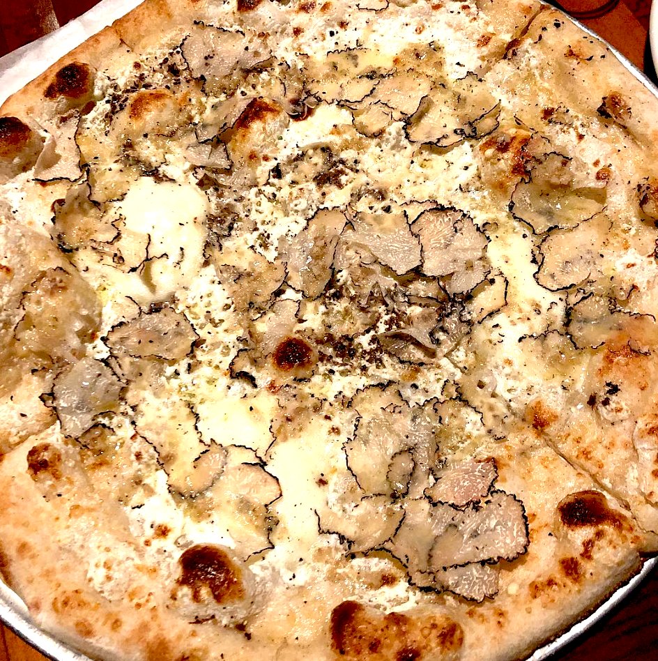 Truffle tiiiiiime! #casanonna #nyc #truffles #pizza