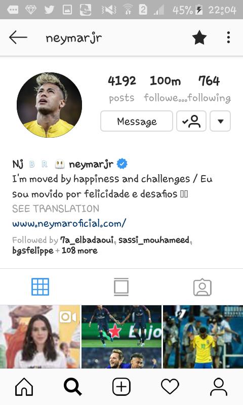 Neymar jr instagram
