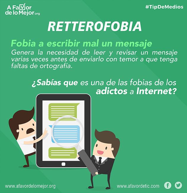afavordelomejor's tweet photo. #TipdeMedios ¿Sabías que la #Retterofobia es uno de los miedos de los adictos al internet? ¡Chécalo! https://t.co/RREmxWJe0I