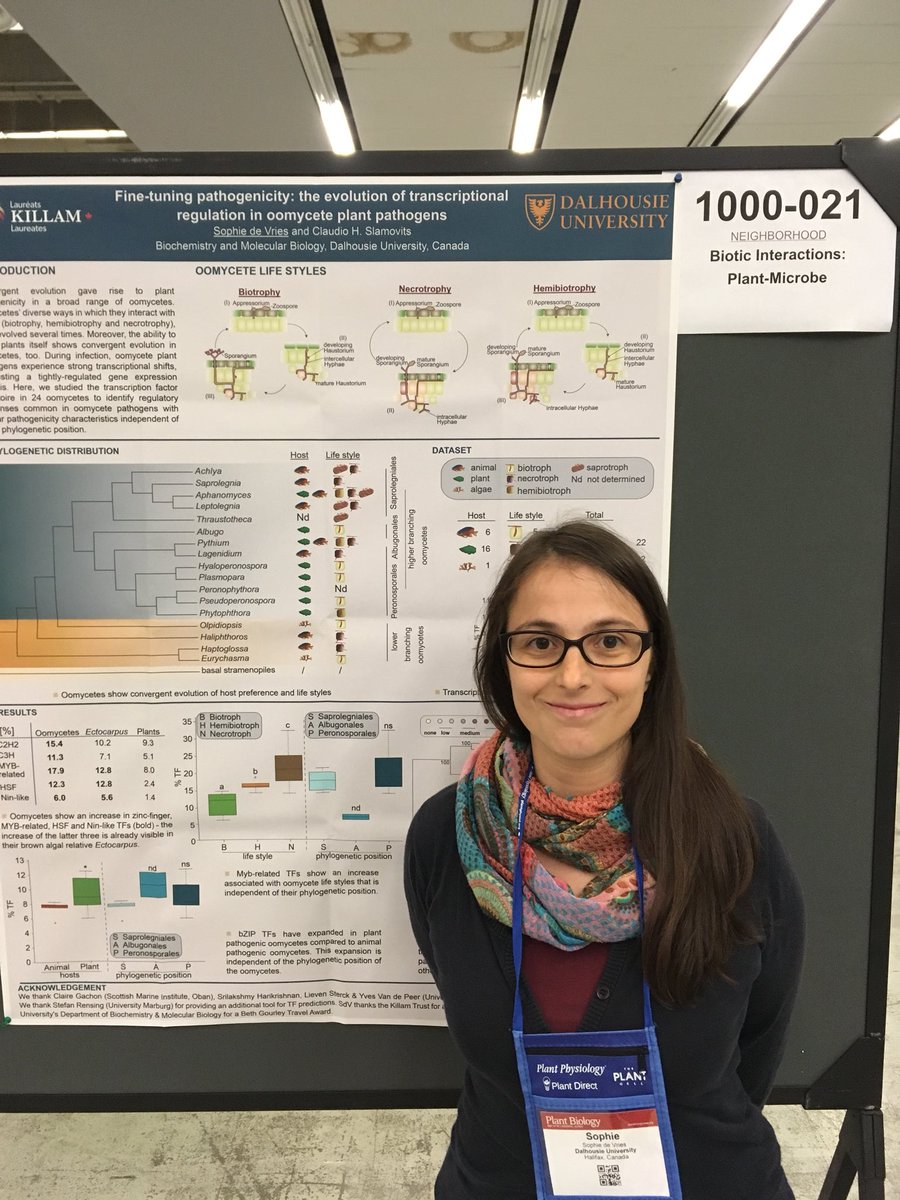 If you want to know about #TranscriptionFactor #evolution in #oomycete #plant #pathogens come to poster 1000-021 #PlantBio18