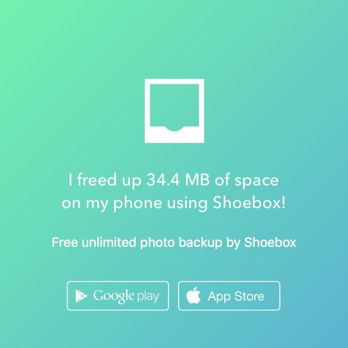I freed up 34.4 MB of space on my phone using Shoebox! https://t.co/inRLxVMp5v https://t.co/wwWrHsmv<a href="/tag/promotion"class="tags"><span>#promotion</span></a><a href="/tag/perduecrew"class="tags"><span>#perduecrew</span></a>