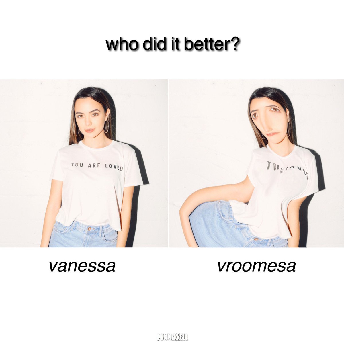 punmerrell's tweet photo. timmy thicc who?
@VanessaMerrell #twinners https://t.co/3wyW3olNlW