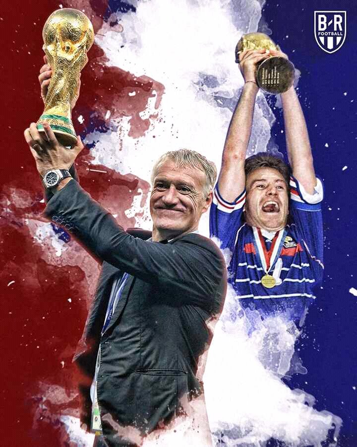 JerryJohnsonJu1's tweet photo. This Legendary Is Very Rare. 
Didier Deschamps Won It As a Player In 1998 and 2018 as a Manager. 
#CongratsTeamFrance
#Respect. https://t.co/MbpmQhAgkY