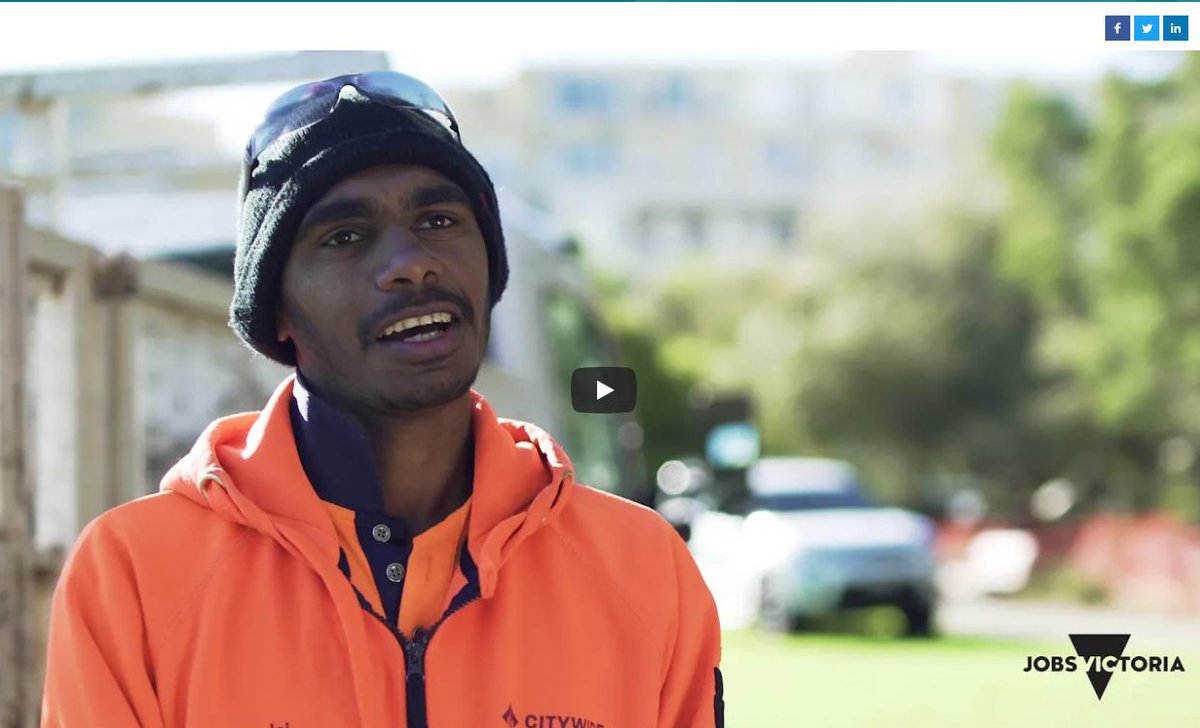 CitywideAus's tweet photo. When he arrived in #Melbourne, Jai knew he wanted to work outdoors. Suffice to say, we're very glad our paths crossed! #legend
Ping @huddlenmfc @brotherhoodstlaurence #JobsVic #ShapingLiveableCities #GivenTheChance #LearnGrowBelong
https://t.co/4eGTxHCwyh https://t.co/Z9bREuWS5p