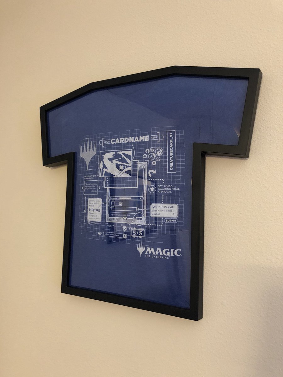 imdanielholt's tweet photo. Finally got around to mounting this! First thing public that I made working at Wizards :) #wotcstaff #greatdesignersearch3 #gds3 #graphicdesign https://t.co/TSOdPom6LA