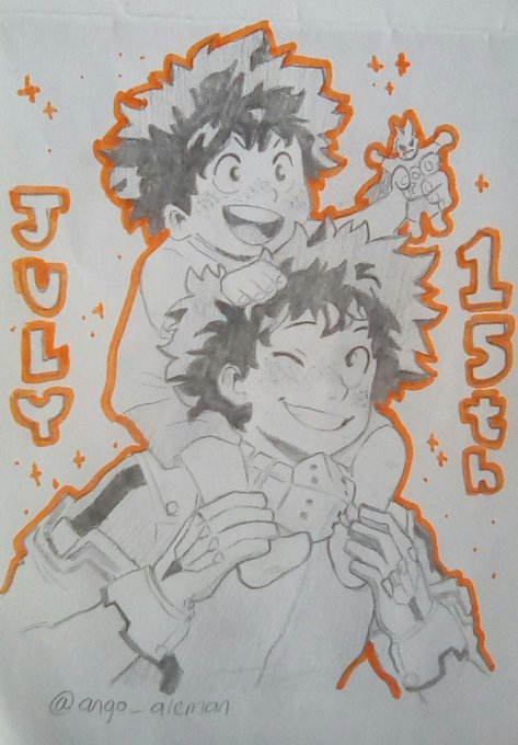 happy birthday to my sweet boy who never gave up!!! 
#bnha #deku 