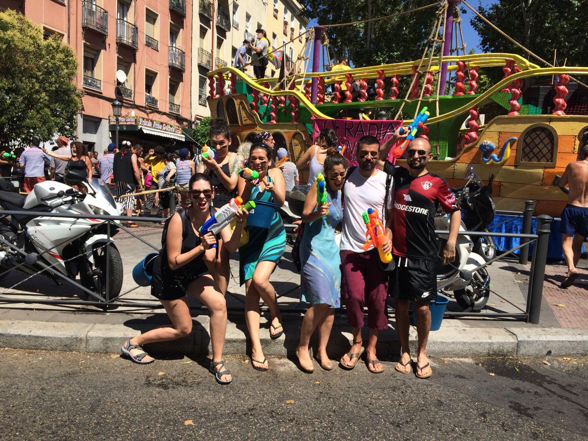 sensetribe's tweet photo. Every summer needs at least one good water fight: #SenseTribe, @laquintita & friends at #BatallaNavalVk2018 https://t.co/bBDIdRK5qR