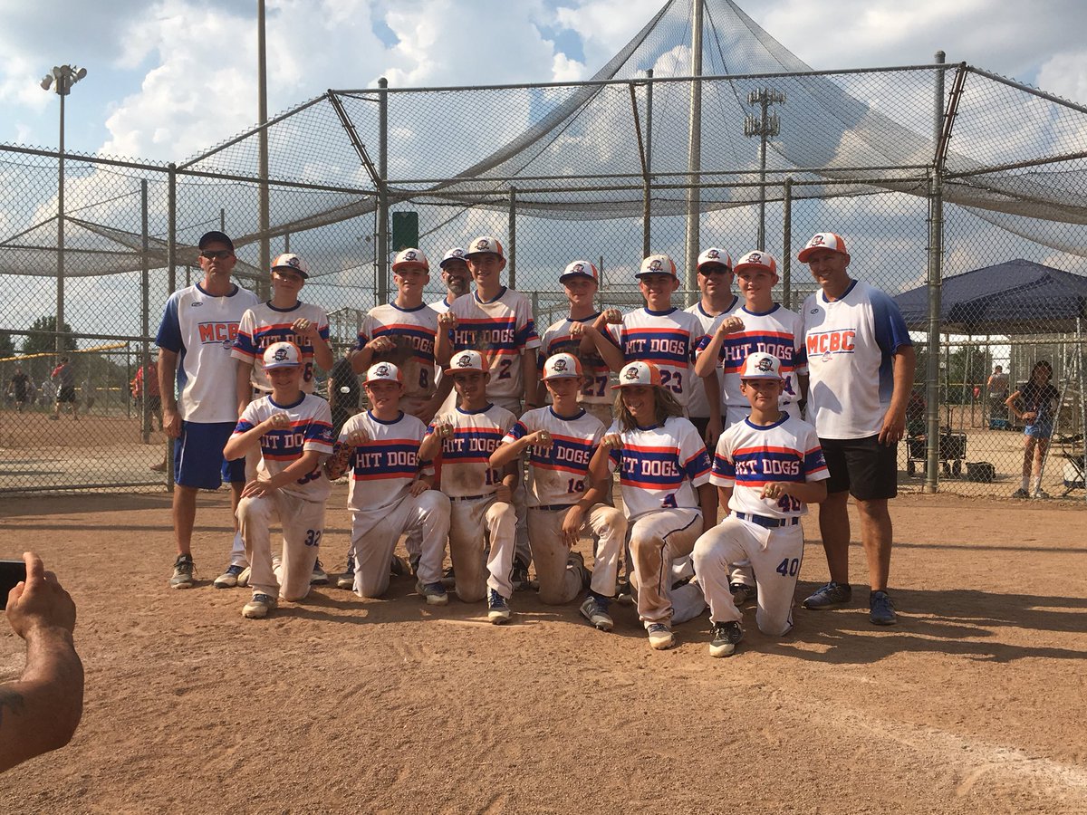 spartanrocky's tweet photo. @baseballcrazy00 @MCBCHitDogs @HitDogsAcademy Canton Summer Classic U13 Open Champs!  5-0 on the weekend!  Awesome effort in the heat, winning 3 one run games on Sunday.  Reaping the benefits of hard work.  #hitdognation #grindingpaysoff #finishstrong https://t.co/7fIfsbRPrj