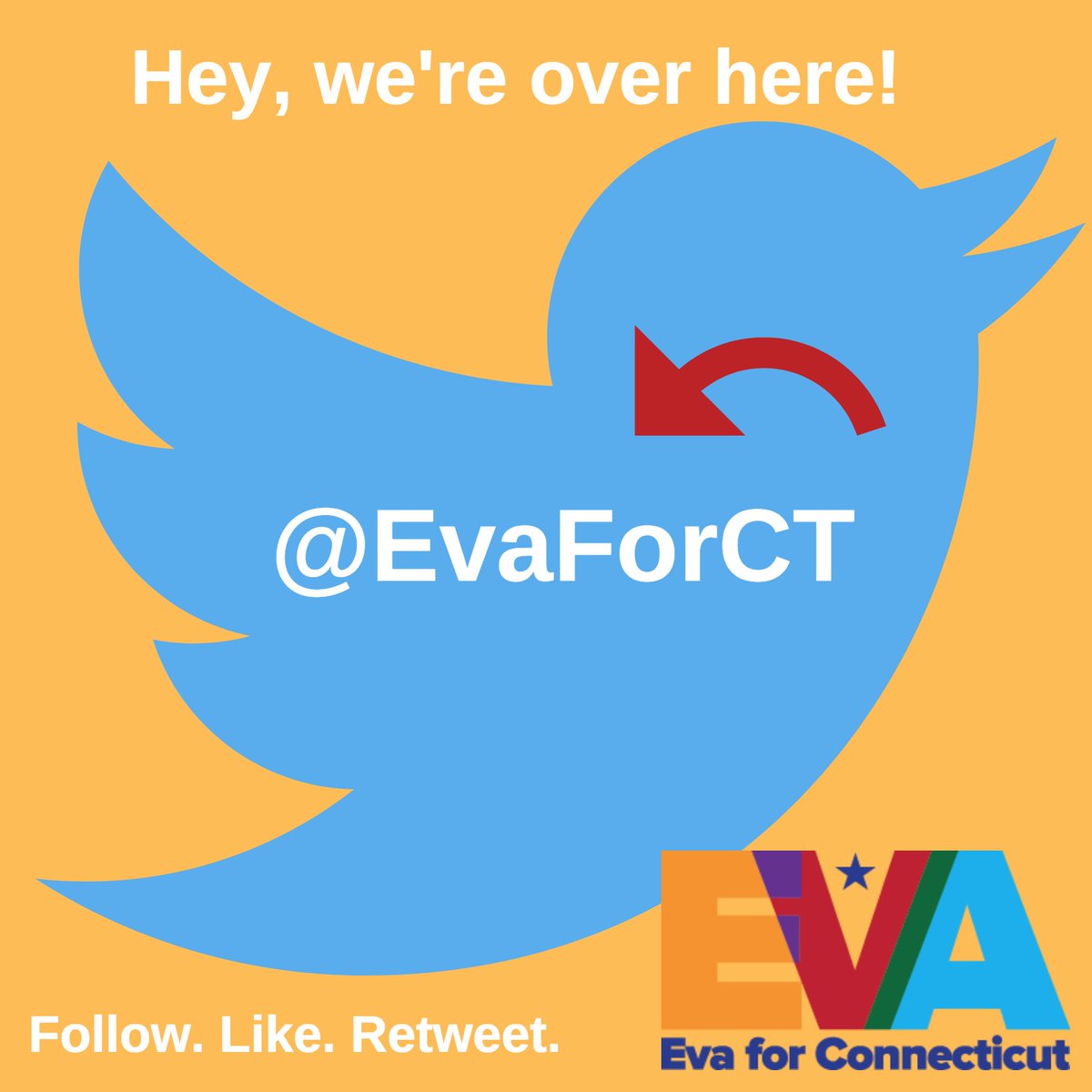 We've moved! Follow the campaign at @EvaforCT. See you there!