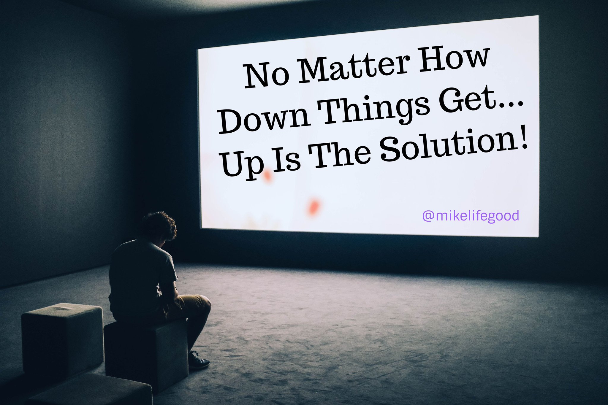 mike good on Twitter "When life has you down...wake up to the