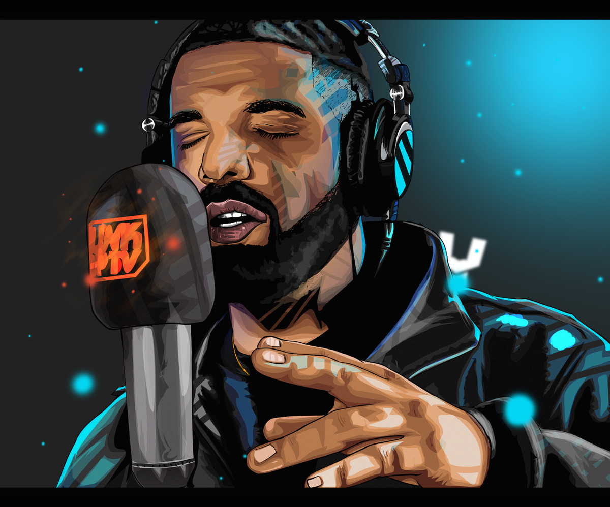 yabuoycj's tweet photo. illustration of @Drake @OVOSound https://t.co/V5wWkUgEDn