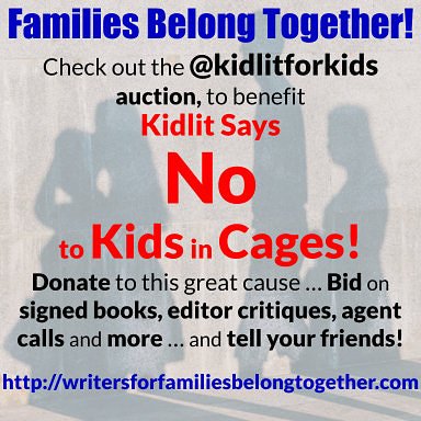 Last day to help <a href="/kidlitforkids/">kidlitforkids</a> support #familiesbelongtogether by bidding on amazing bookish items! I'm offering up: signed copies of #TheCastaways &amp; #BewareTheNight (ARC), &amp; a 15 pg manuscript crit! Go get 'em! You have until 11:59pm ET *tonight!*