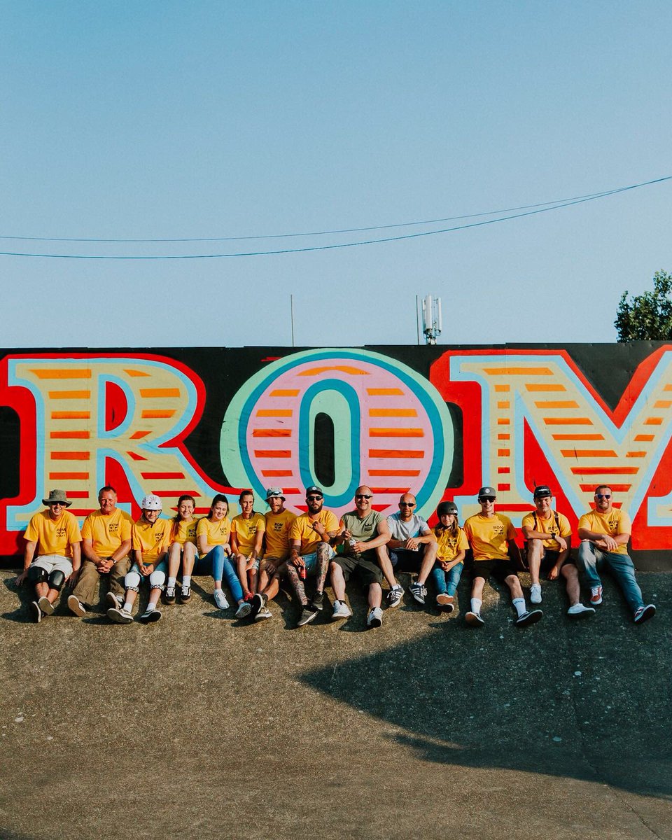 ROM 40 JAM Staff photo. Thanks to y’all for doing a great job. Keeping together is progress, working together is a success. Thank you JR  romskatepark.co.uk