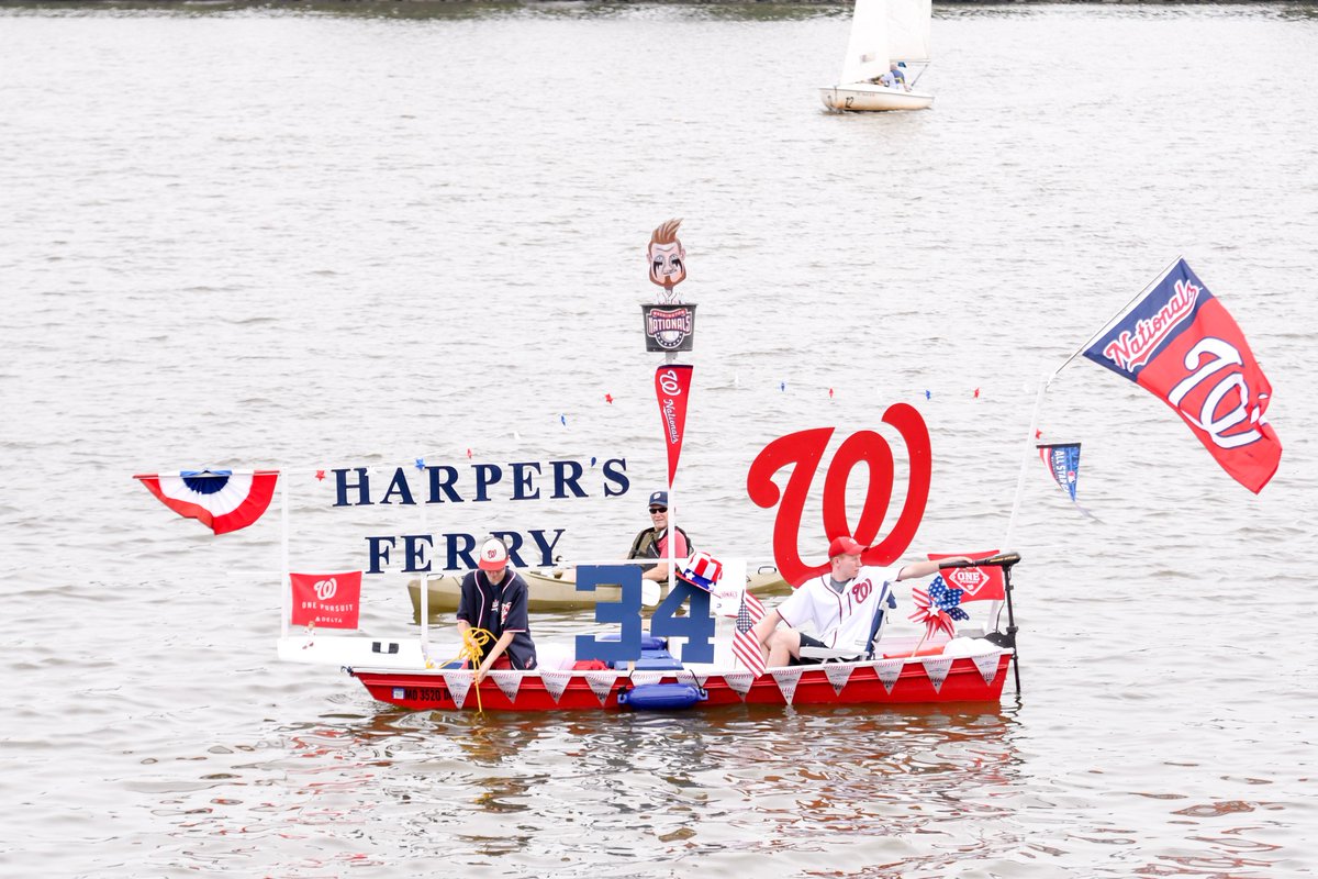 Nationals's tweet photo. Winner, winner, 🍗 dinner!

Congrats to our All Decked Out winner, Riley, who spent more than 20 hours (!!!) decorating "Harper's Ferry." https://t.co/XRQUhBmylr