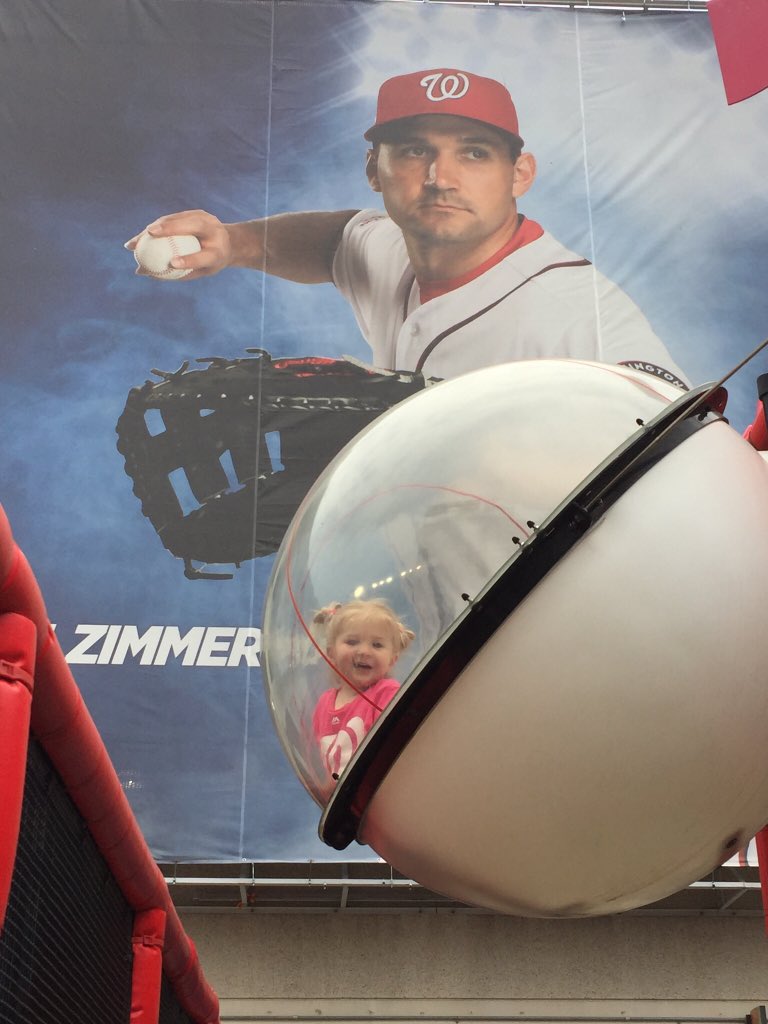 classofPAINE's tweet photo. When your 2 year old wants a picture with Zimmerman but this is as close as she can get! @HeatherZiMS #natsbaby #MLBallstarweekend @AllStarGame #OnePursuit https://t.co/rNdqBPPmpk